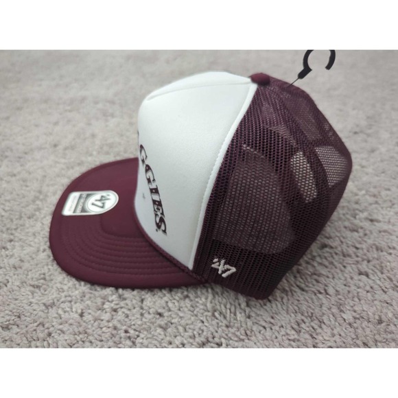 Texas A&M Aggies Hat Cap Mens OSFM NCAA Gig 'Em '47 Trucker Red Adjustable NWT‎ - Picture 2 of 7